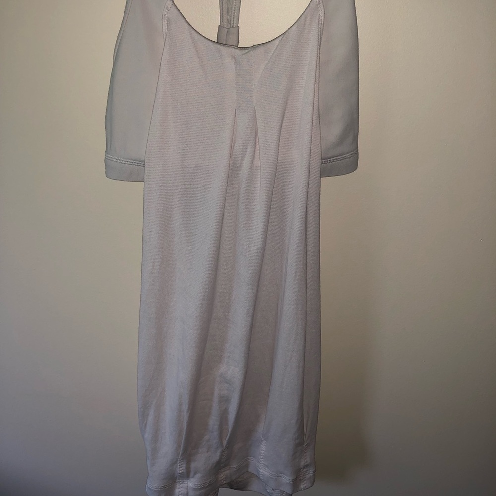 Lulu Lemon Nude Tank with Sports Bra, open sides